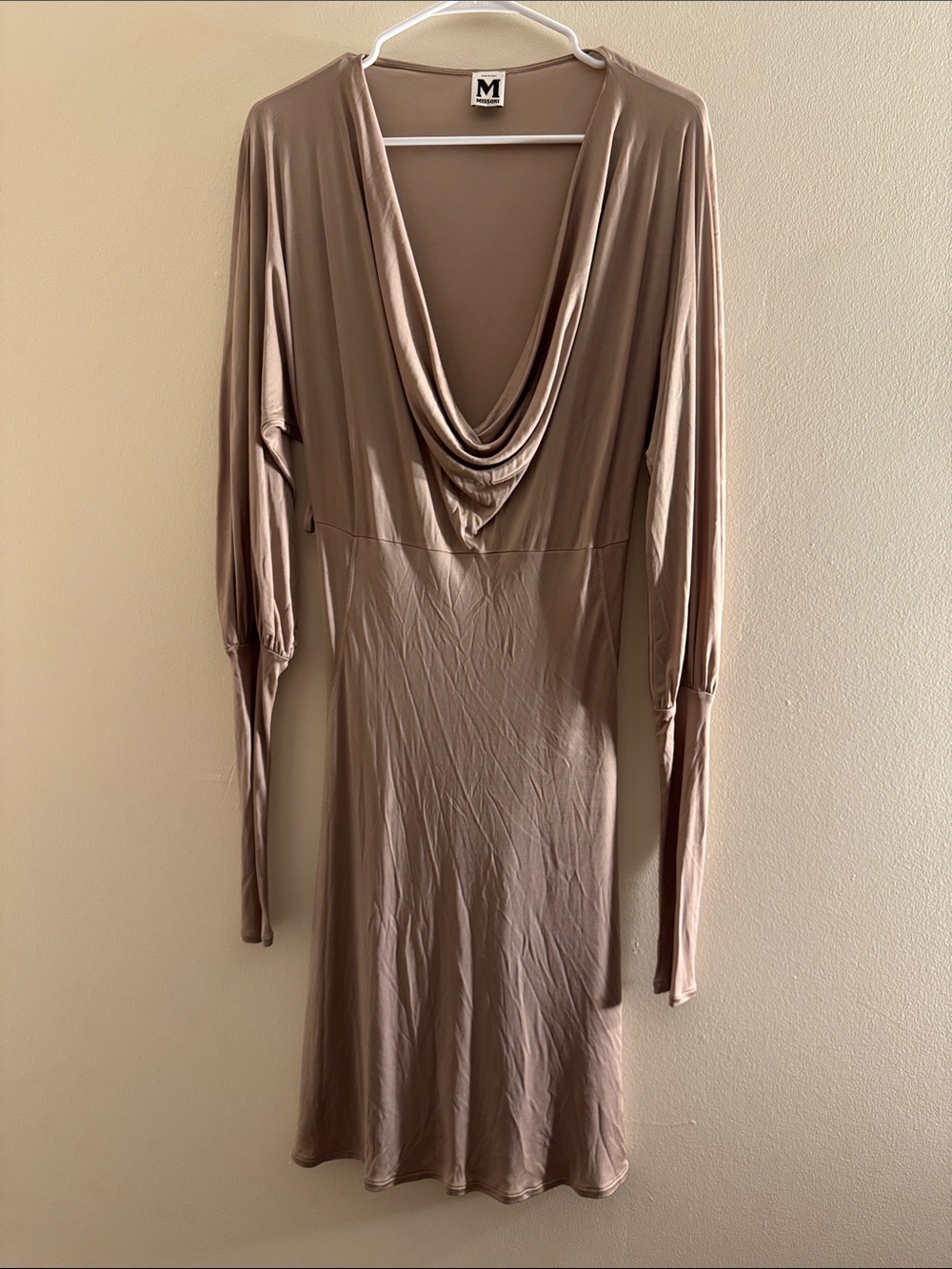 M MISSONI L/S Jersey Tan Dress